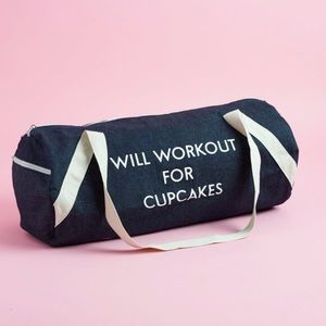 Gym Bag “Will Workout for Cupcakes”